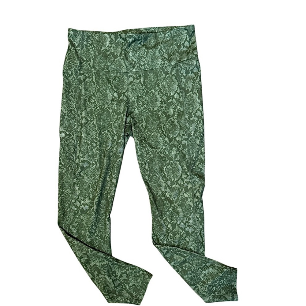 All in Motion Green Snake Print Leggings